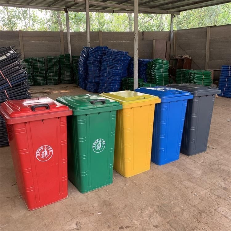 荆门市户外垃圾桶  240L铁质垃圾桶   分类垃圾桶  挂车垃圾桶  加厚垃圾桶厂家制造