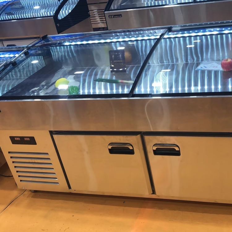 未来雪BKS-BT-36喷雾开槽沙拉台 商用水果捞保鲜操作工作台  冷藏展示柜冰柜 小菜冰箱